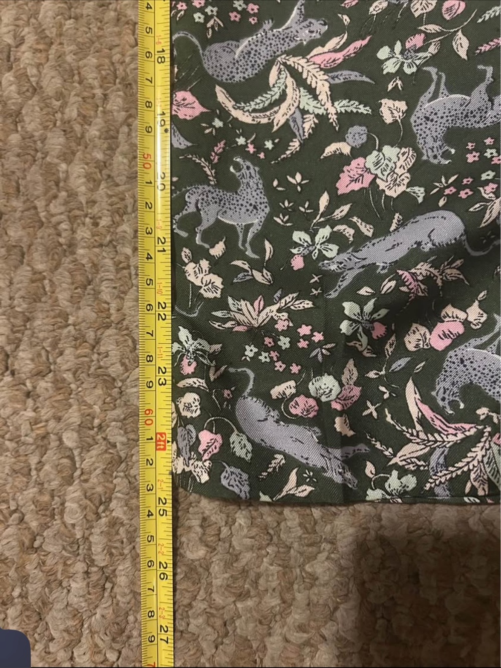 J Crew Collection 100% Silk Jungle Cat Pull-on Easy Pant - 6 - Picture 6 of 7